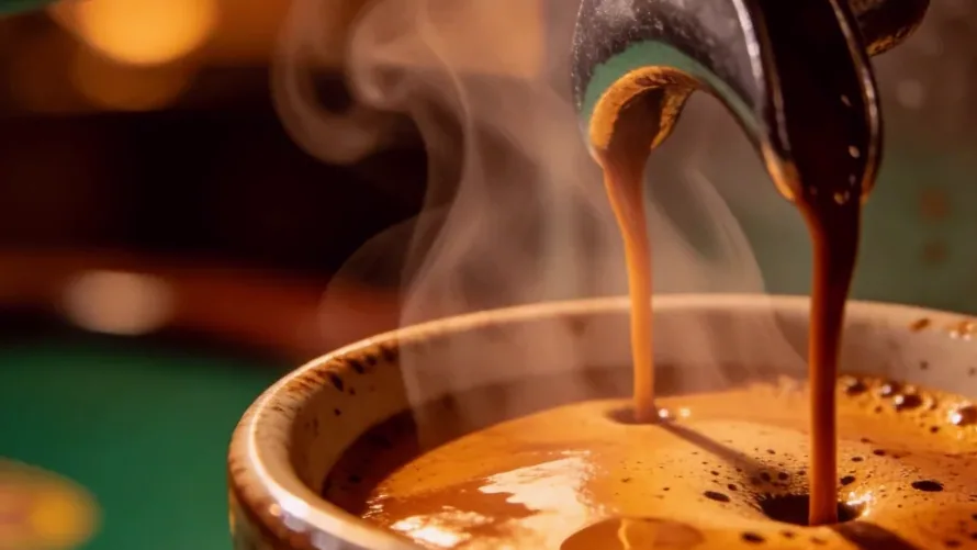 Une assiette du souper posée sur l'établi
